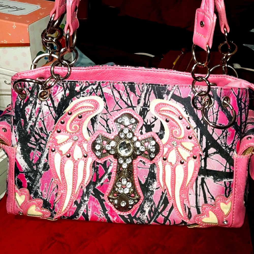 New Pink Camo Purse